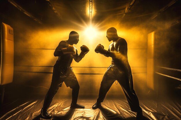 Foto gráfico de boxe