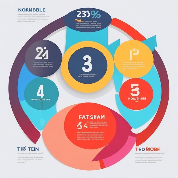 gráfico de torta vetorial infográfico para modelo de três etapas