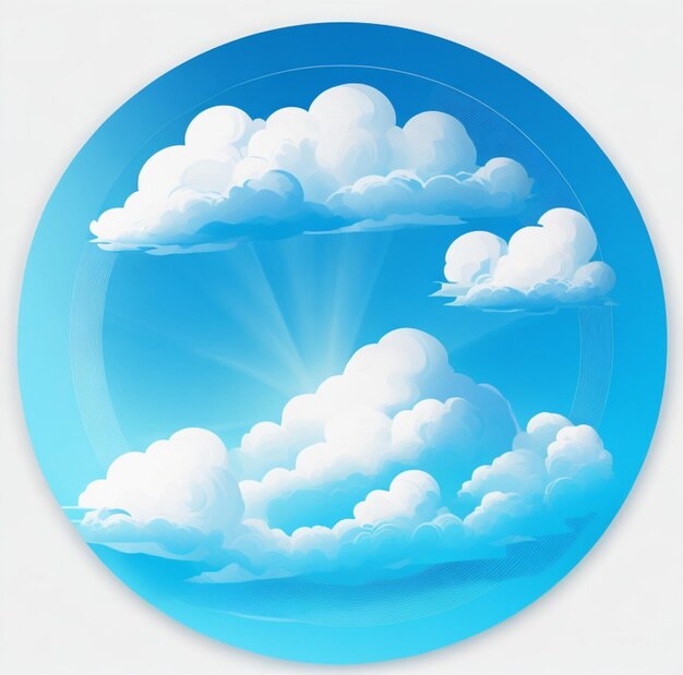 Foto gráfico de diseño de nubes