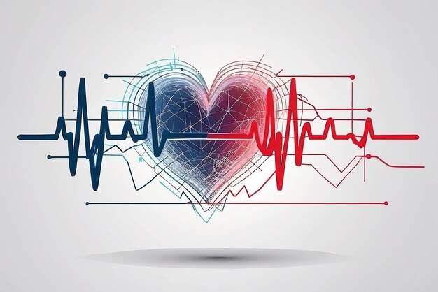 Foto gráfico del electrocardiograma