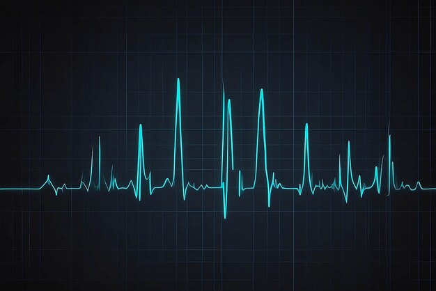 Foto gráfico del electrocardiograma