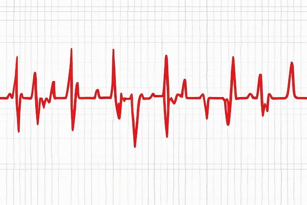 Foto gráfico del electrocardiograma