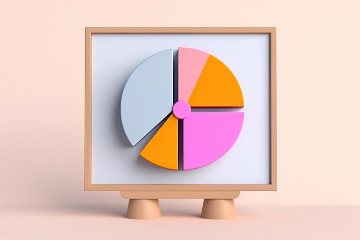 Foto gráfico estadístico estilo de renderización 3d ia ilustración generada