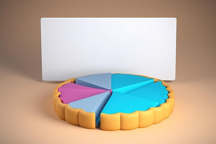 Foto gráfico estadístico estilo de renderización 3d ia ilustración generada