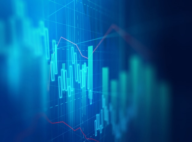 Foto gráfico financeiro técnico em abstrato de tecnologia