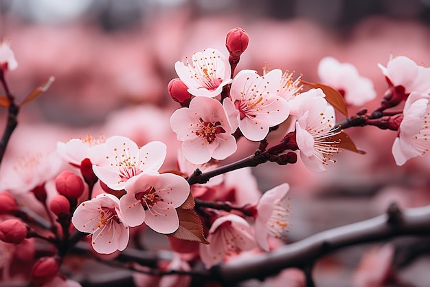 Foto gráfico de la flor de cerezo japonesa