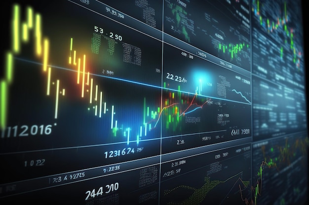 Gráfico fondo del mercado de valores IA generativa