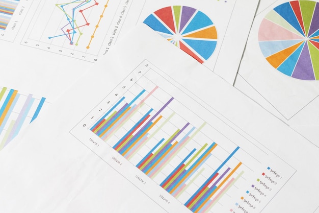 Gráfico de gráfico de bolsa de valores Fondo de negocio de finanzas