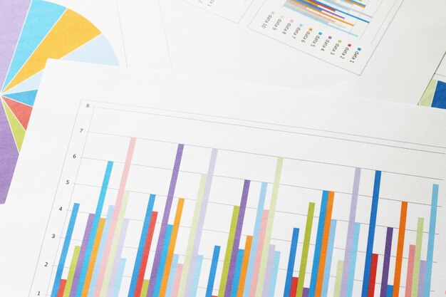 Gráfico de gráfico de bolsa de valores Fondo de negocio de finanzas