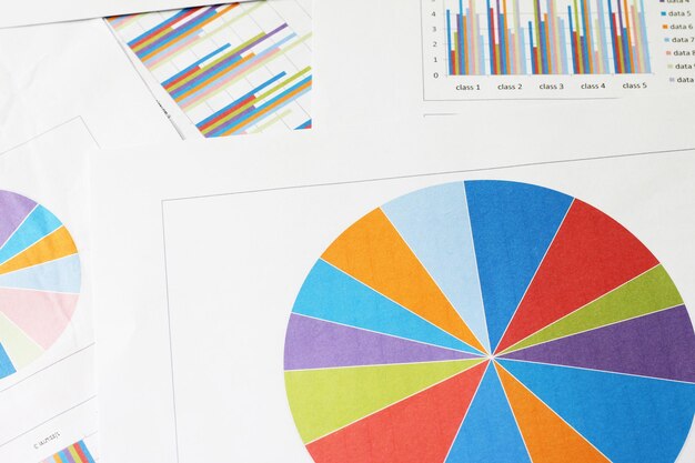 Gráfico de gráfico de bolsa de valores Fondo de negocio de finanzas