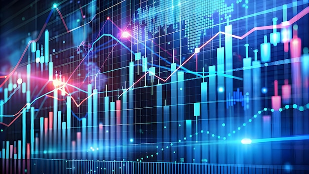 un gráfico con un gráfico en la parte superior