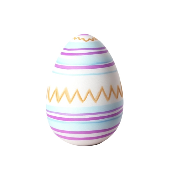 gráfico de huevo de Pascua en colores pastel en un fondo aislado