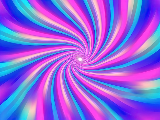 un gráfico de ilusión óptica de un degradado de color arcoíris al estilo de violeta claro y azul