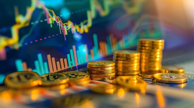 gráfico inversión finanzas negocios moneda dato economía diagrama de crecimiento de las existencias marke