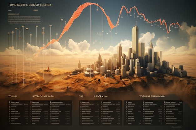 Gráfico que compara las tendencias históricas de las inversiones