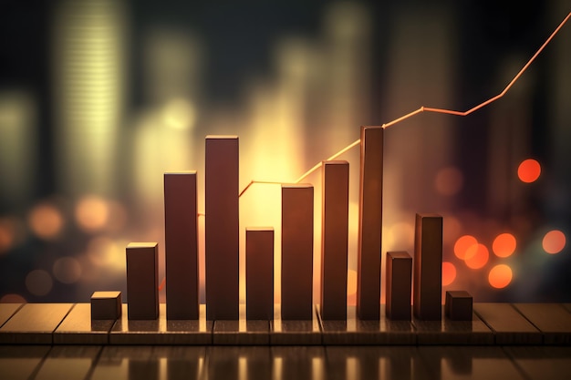 Un gráfico que demuestra una tendencia creciente en macroeconomía IA generativa