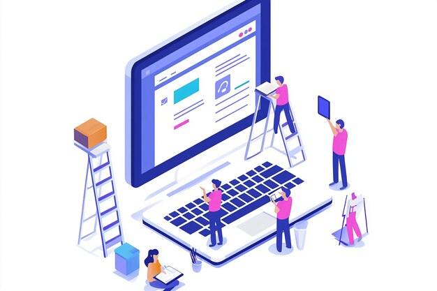 Gráfico del sitio web para el diseño fácil de usar de Simple SignUp Tech
