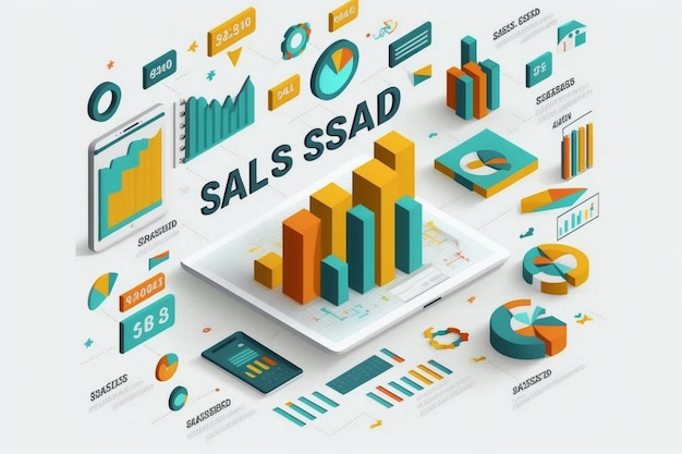 Un gráfico de una tableta con las palabras sales ssd