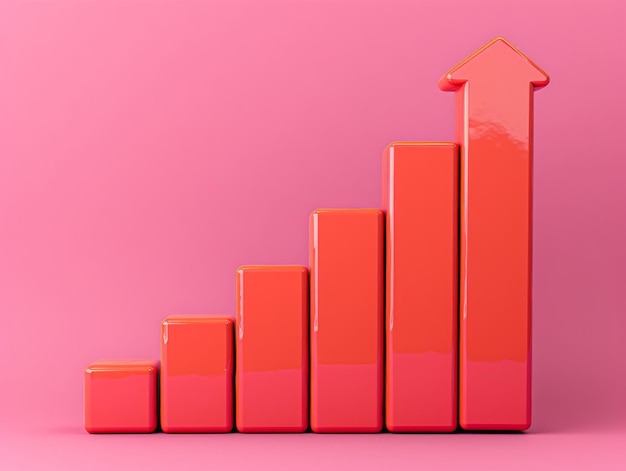 Un gráfico con una tendencia ascendente que muestra el crecimiento y la prosperidad de los negocios.