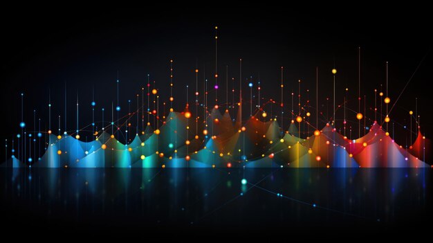 Un gráfico ter con puntos de datos de diferentes colores donde cada punto representa un patrón de entrada diferente