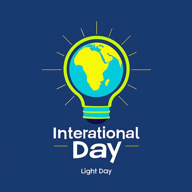 Gráfico vectorial para la celebración del Día Internacional de la Luz