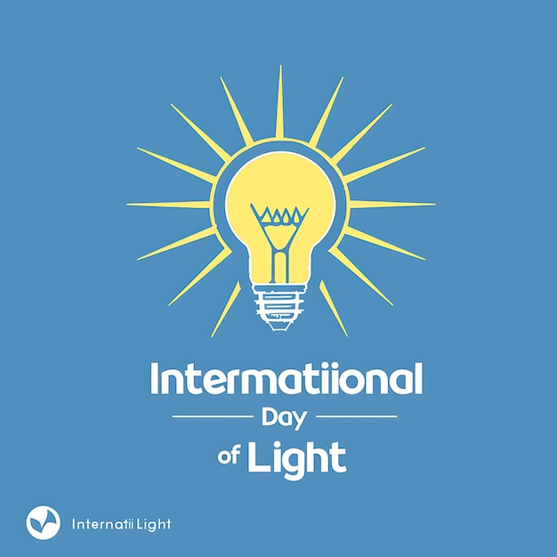 Foto gráfico vectorial para la celebración del día internacional de la luz