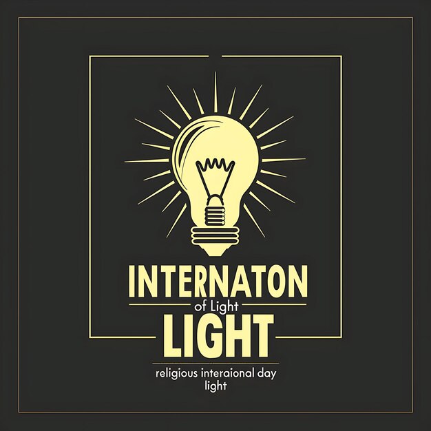 Gráfico vectorial para la celebración del Día Internacional de la Luz