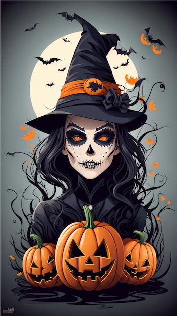 Gráfico vectorial de Halloween