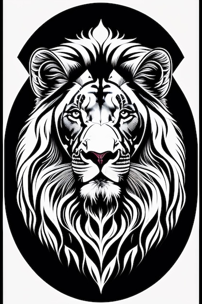 gráfico vectorial de leones animales