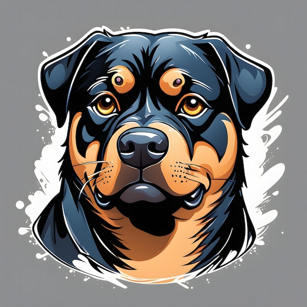 Gráfico vectorial del Rottweiler