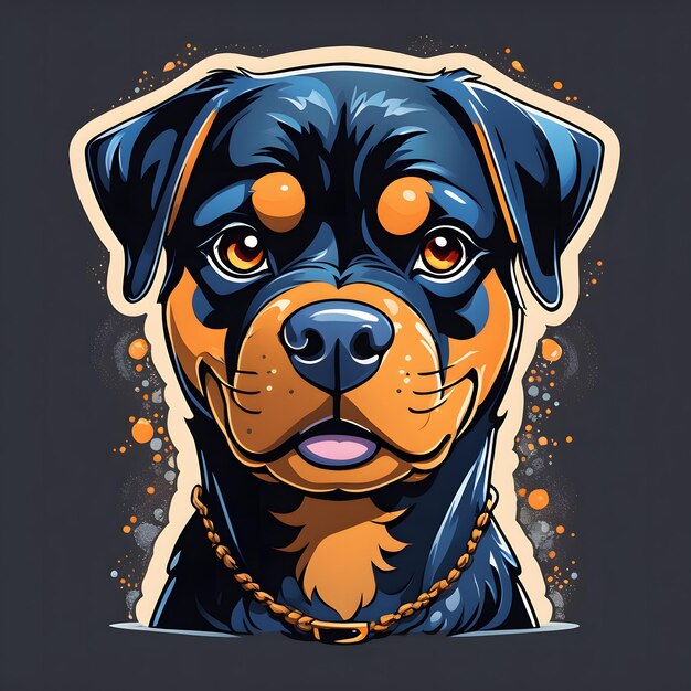 Gráfico vetorial do Rottweiler