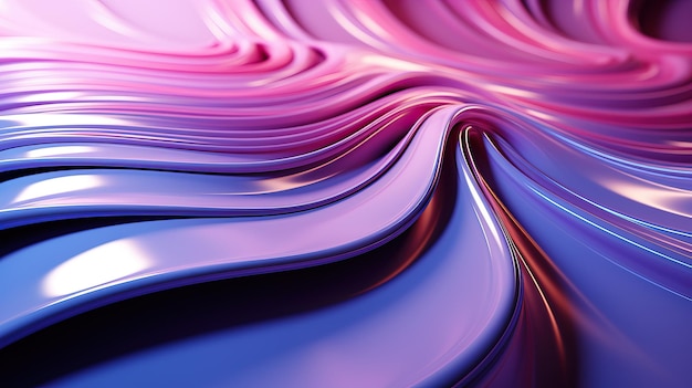 Gráficos abstractos en 3D y fondo de IA