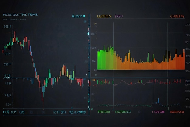 Los gráficos de las bolsas de valores muestran una montaña rusa de emociones financieras