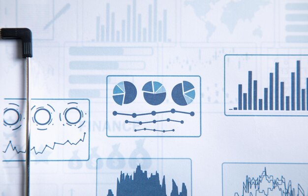 Gráficos de crecimiento financiero Finanzas empresariales