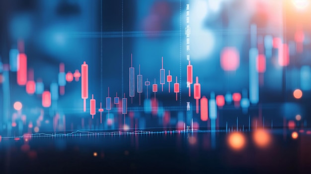 Gráficos de negociação de ações financeiras forex fundo borrado gráfico de negócios análise de negociação gráfica