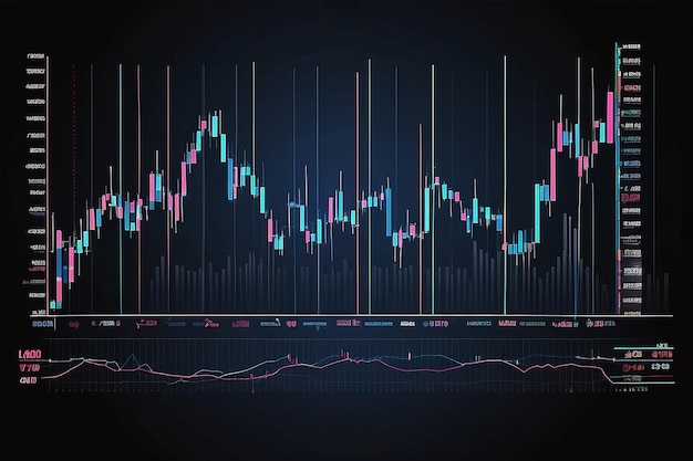 gráficos de negociação para ideias de negócios e finanças