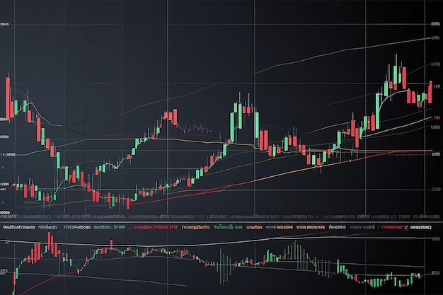 gráficos de negociação para ideias de negócios e finanças