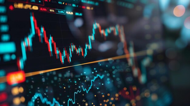 gráficos y diagramas del mercado de valores