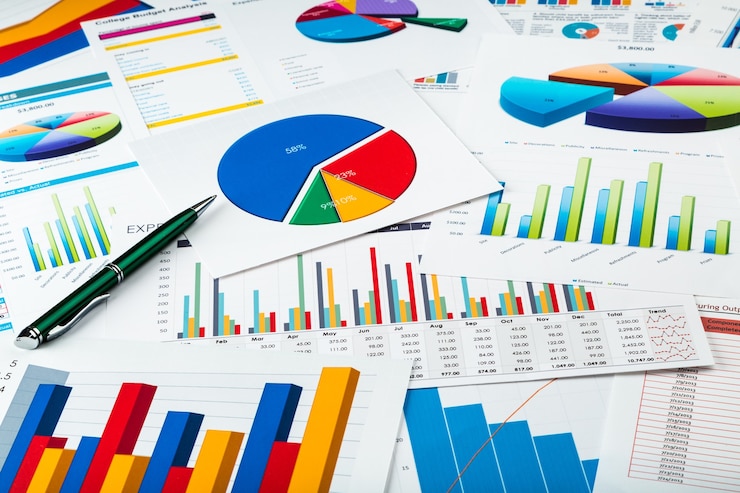 Foto gráficos y diagramas de negocios