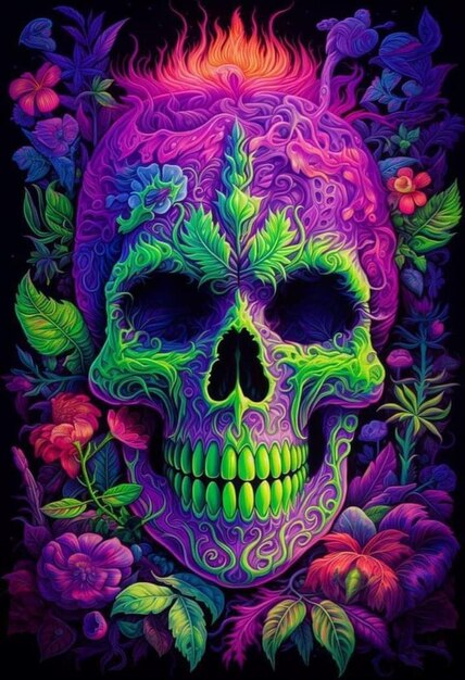 Gráficos elegantes de la calavera