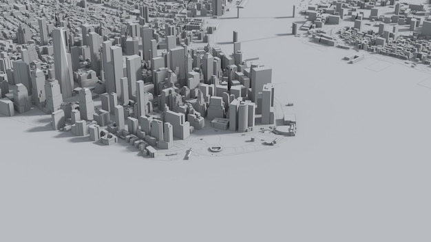 Gráficos estilizados ciudad de Nueva York