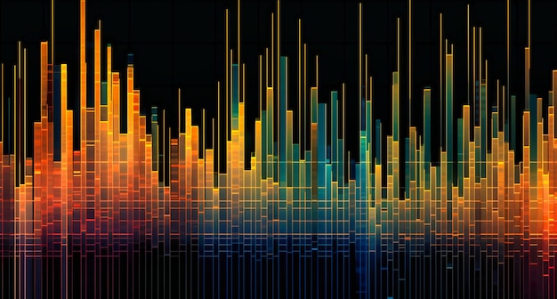 Gráficos del mercado financiero en fondo blanco