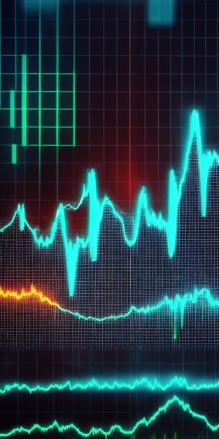 Gráficos de mercado con gráfico financiero