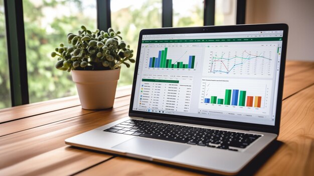 Foto gráficos de negocios editables gráficos de finanzas gráficos de rendimiento gráficos de clasificación