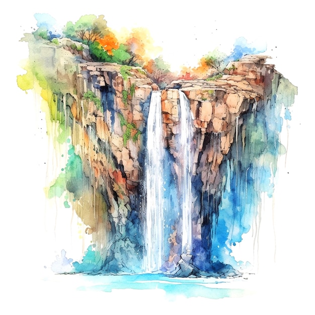 Grafik des Wasserfalls