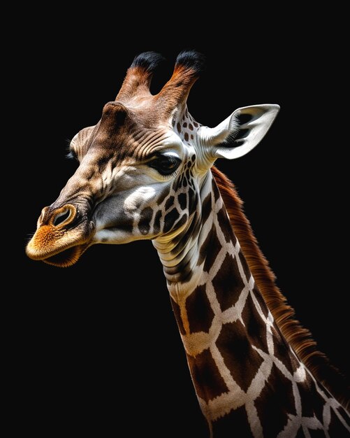 Foto grafik einer giraffe