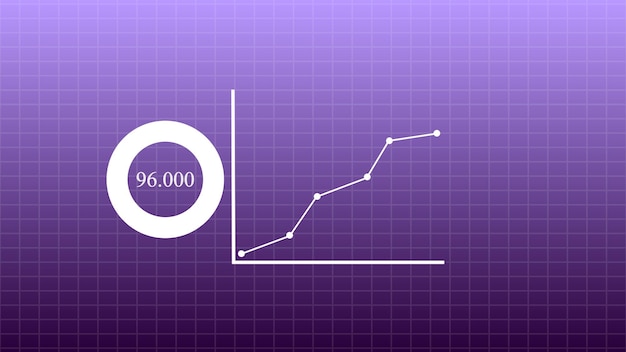 Grafik-Symbol auf farbenfrohem Hintergrund