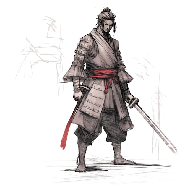 Grafik von Samurai