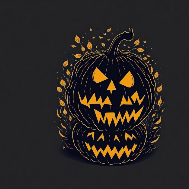 Grafikdesign-T-Shirt flaches Design Halloween