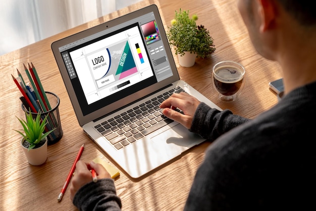 Grafikdesigner-Software für das moderne Design von Webseiten und kommerziellen Anzeigen